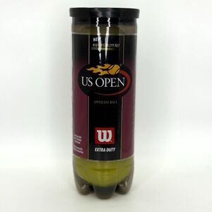 VTG Wilson US Open Extra Duty Tennis Balls‎ 3pk Sealed Can 2002 High Vis Felt